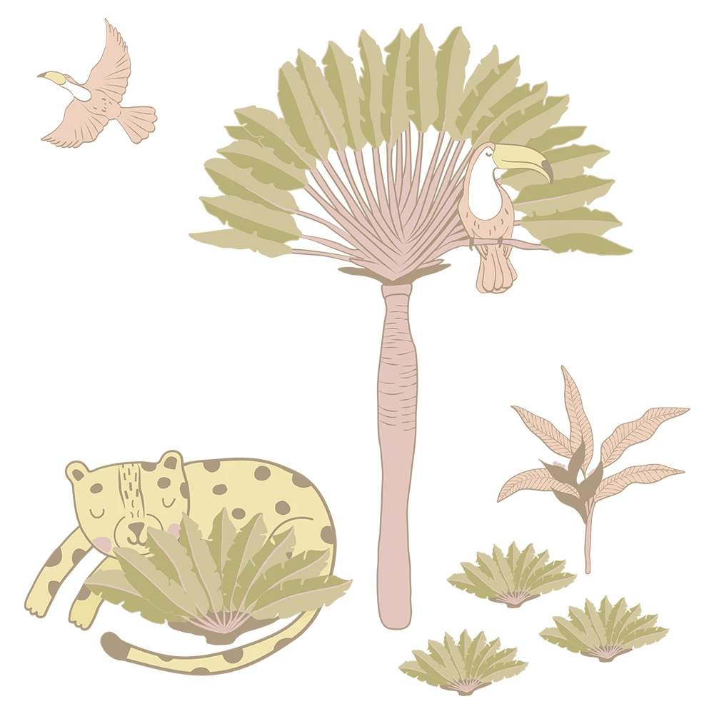 Lolli Living Wall Decal Set Tropical Mia 3 Lolli Living Wall Decal Set Tropical Mia