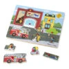 Melissa & Doug Sound Puzzle Around The Fire Station -Finest Baby Products Melissa Doug Sound Puzzle Around the Fire Station