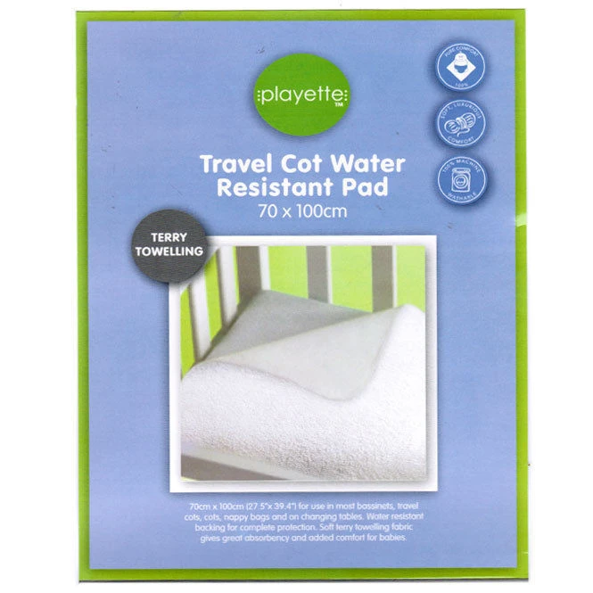 Playette Travel Cot Waterproof Pad 3 Playette Travel Cot Waterproof Pad