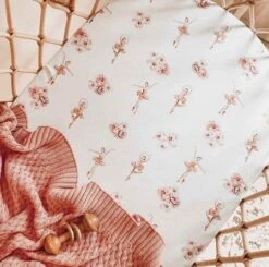 Snuggle Hunny Kids Bassinet Sheet Ballerina