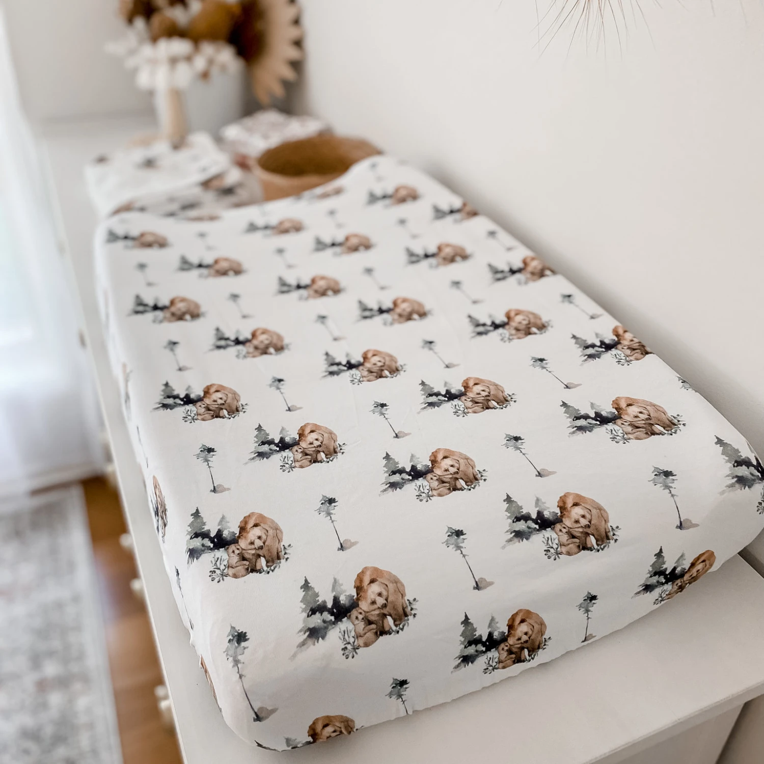 Snuggly Jacks Fitted Bassinet Sheet Grizzly 3 Snuggly Jacks Fitted Bassinet Sheet Grizzly